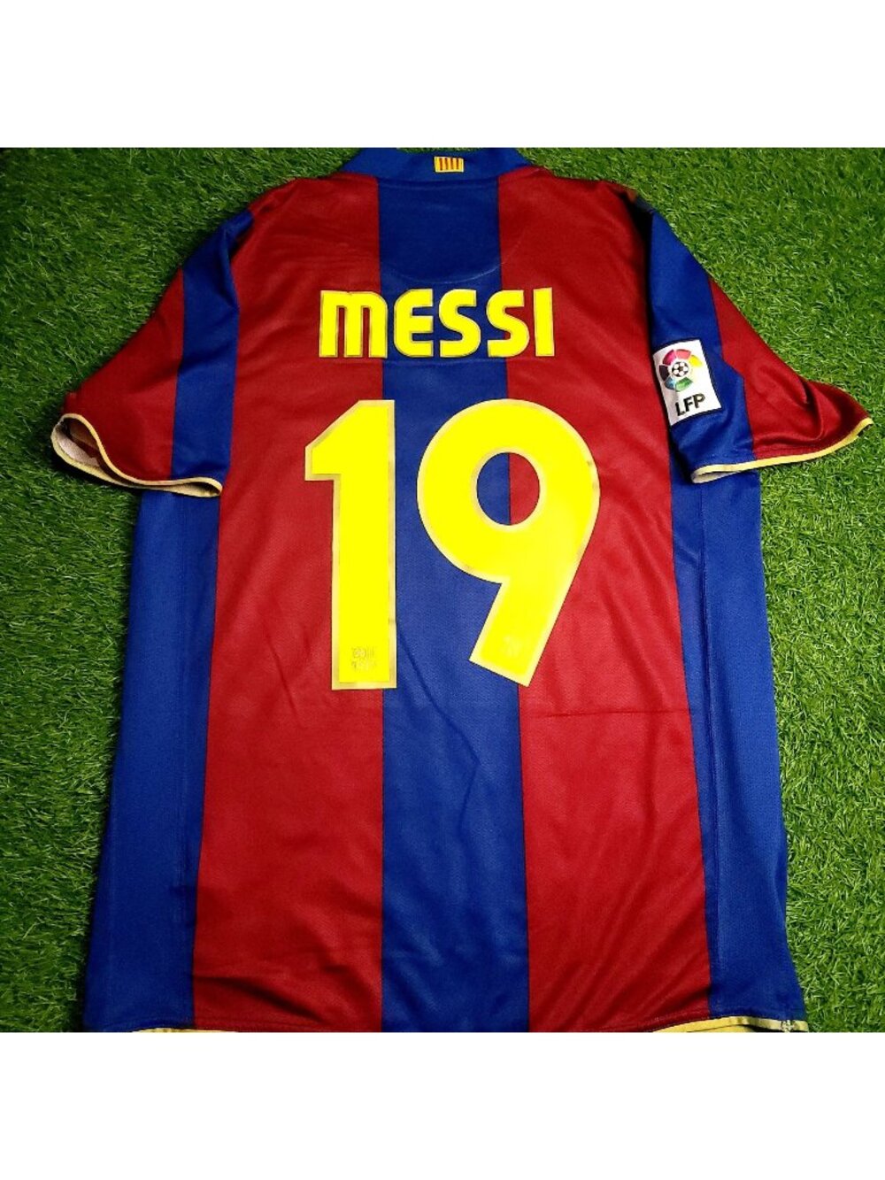 Messi Barcelona 2007 2008 Anniversary Soccer Jersey M SKU# 237741-655